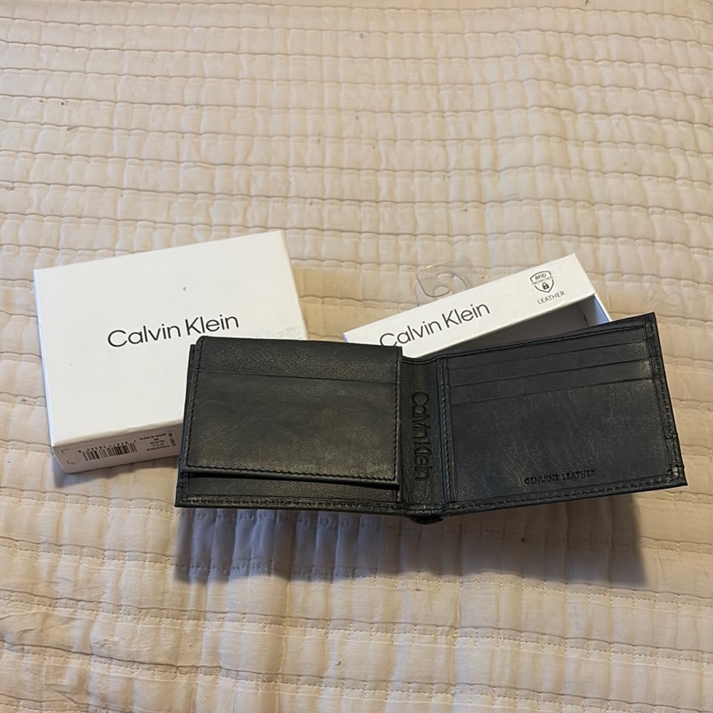 Calvin Klein Black Leather Wallet